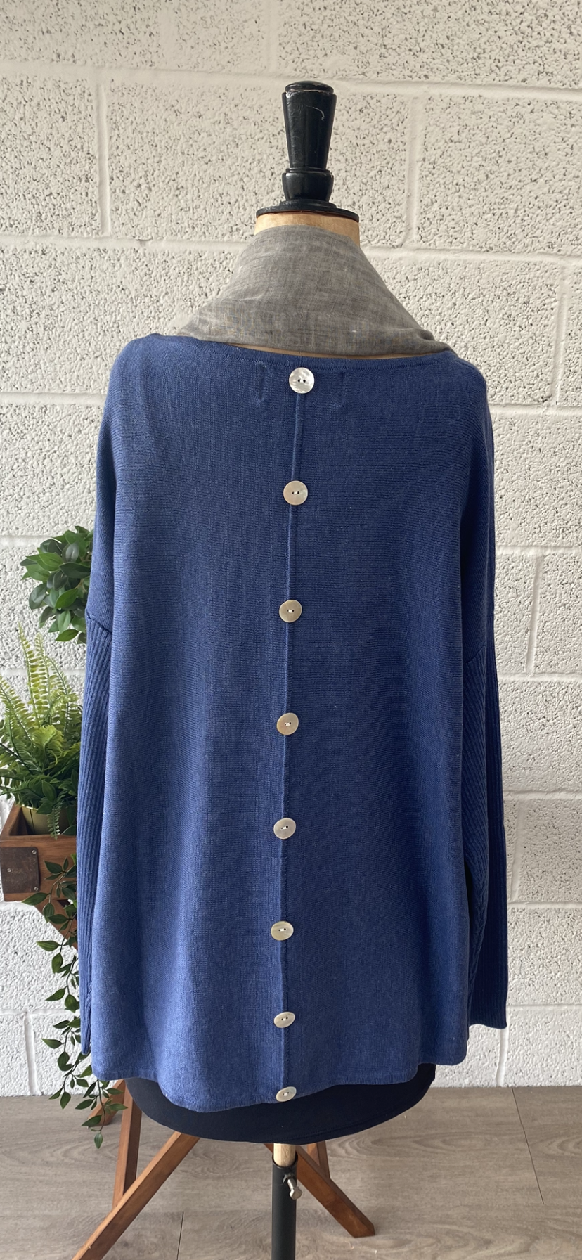 Short Button Back Jumper