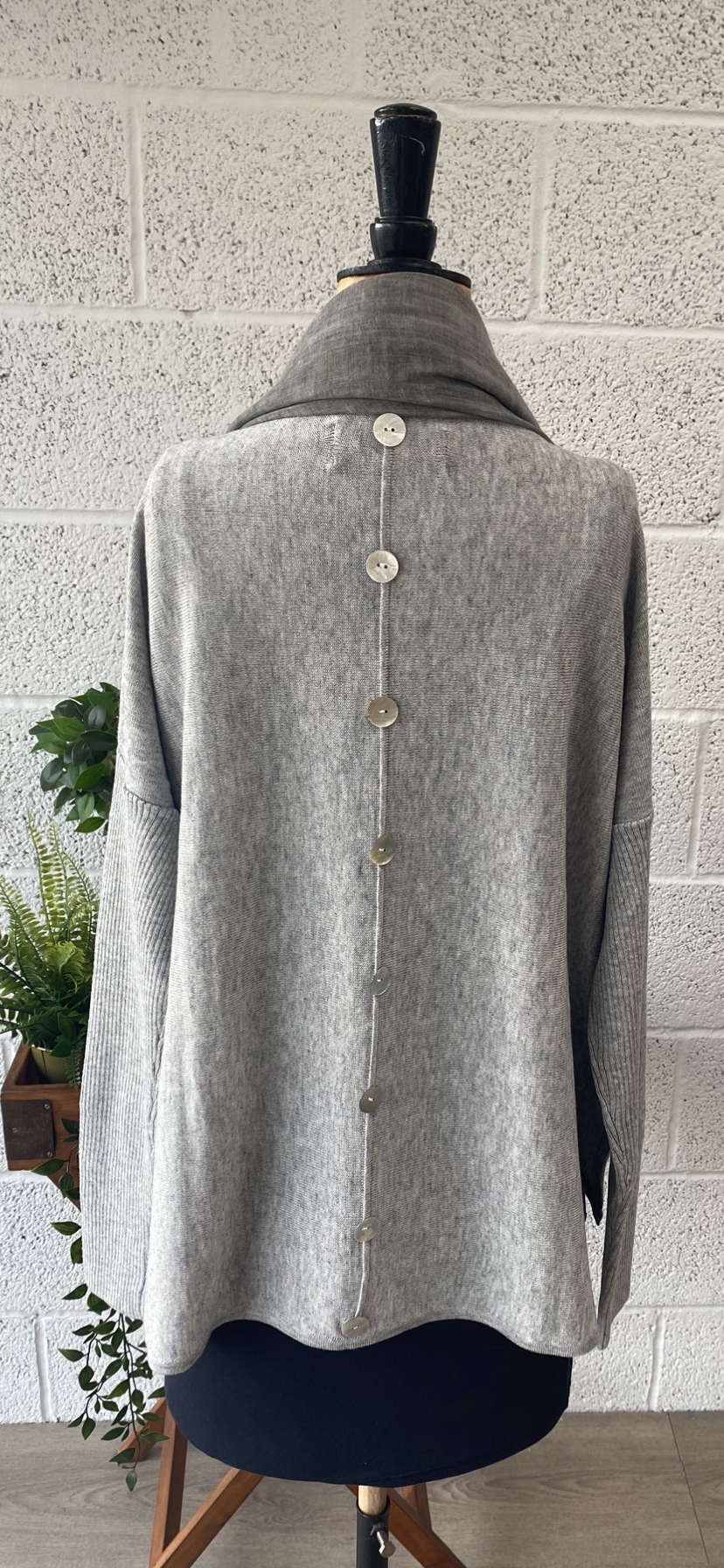 Short Button Back Jumper