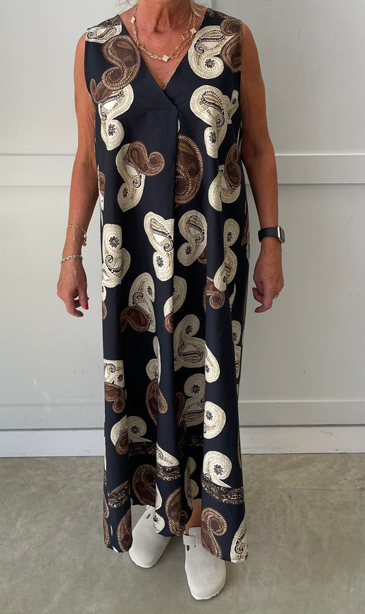 The Petra - Large Paisley Print Dress