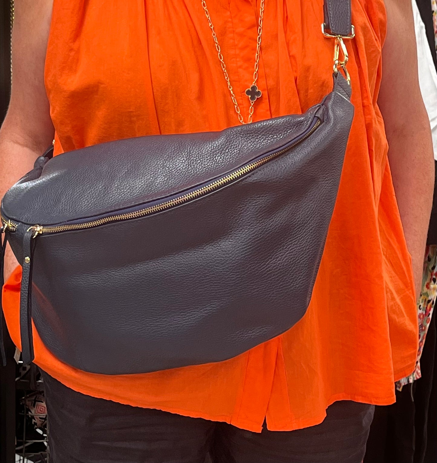 Giant Leather Bumbag Bag Handbag