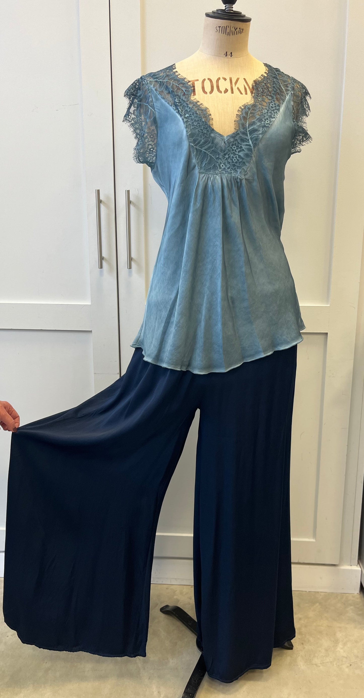 The Penny Luxury Satin Palazzo Trousers