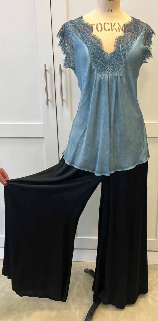 The Penny Luxury Satin Palazzo Trousers