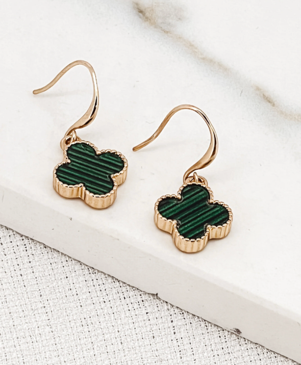 Envy medium size clover earings 3072