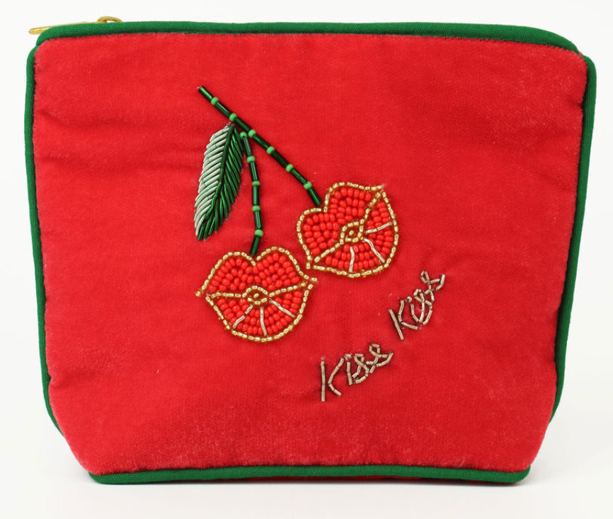 My Doris Cherry Kiss Velvet Make up Bag