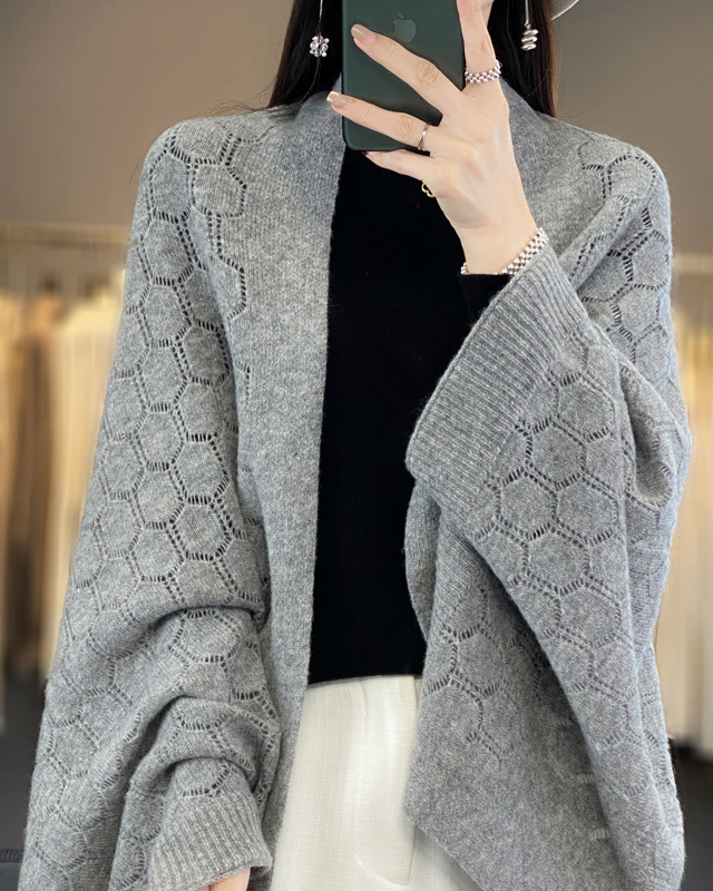 Pure Merino Wool Shrug Cardigan