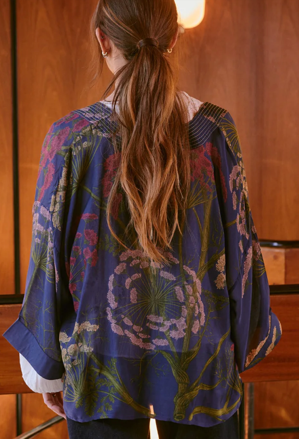 One Hundred Stars Parsley Seed Kimono
