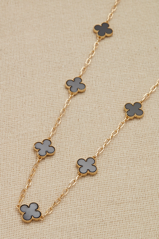 Envy long necklace with multi clover chain 1932