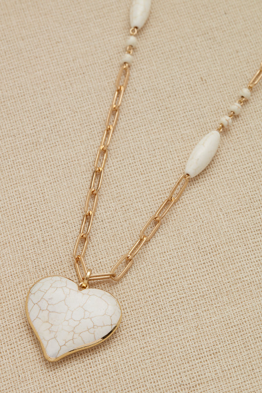 Envy long large heart necklace 1936