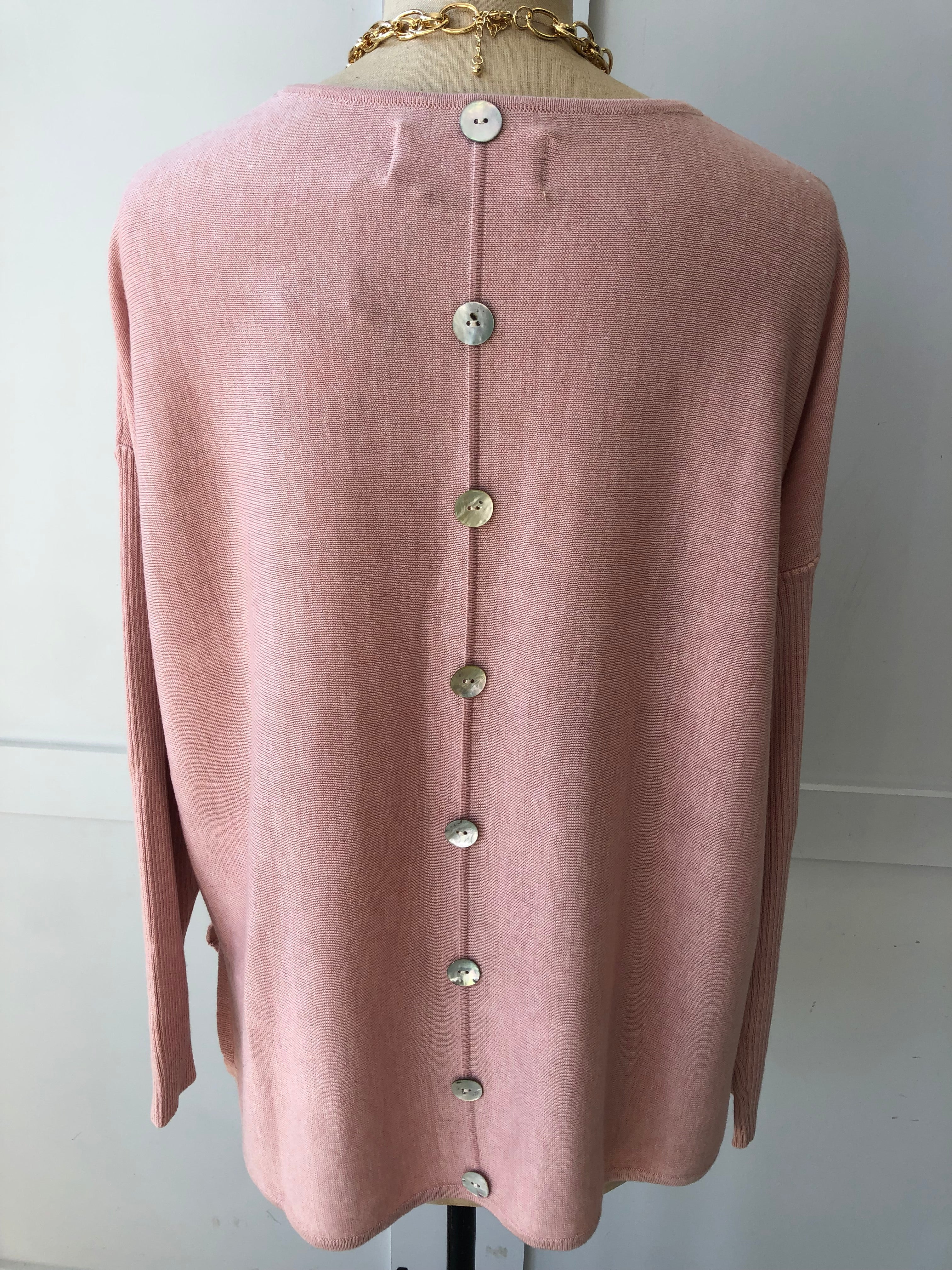 Short Button Back Jumper Joss and Florence