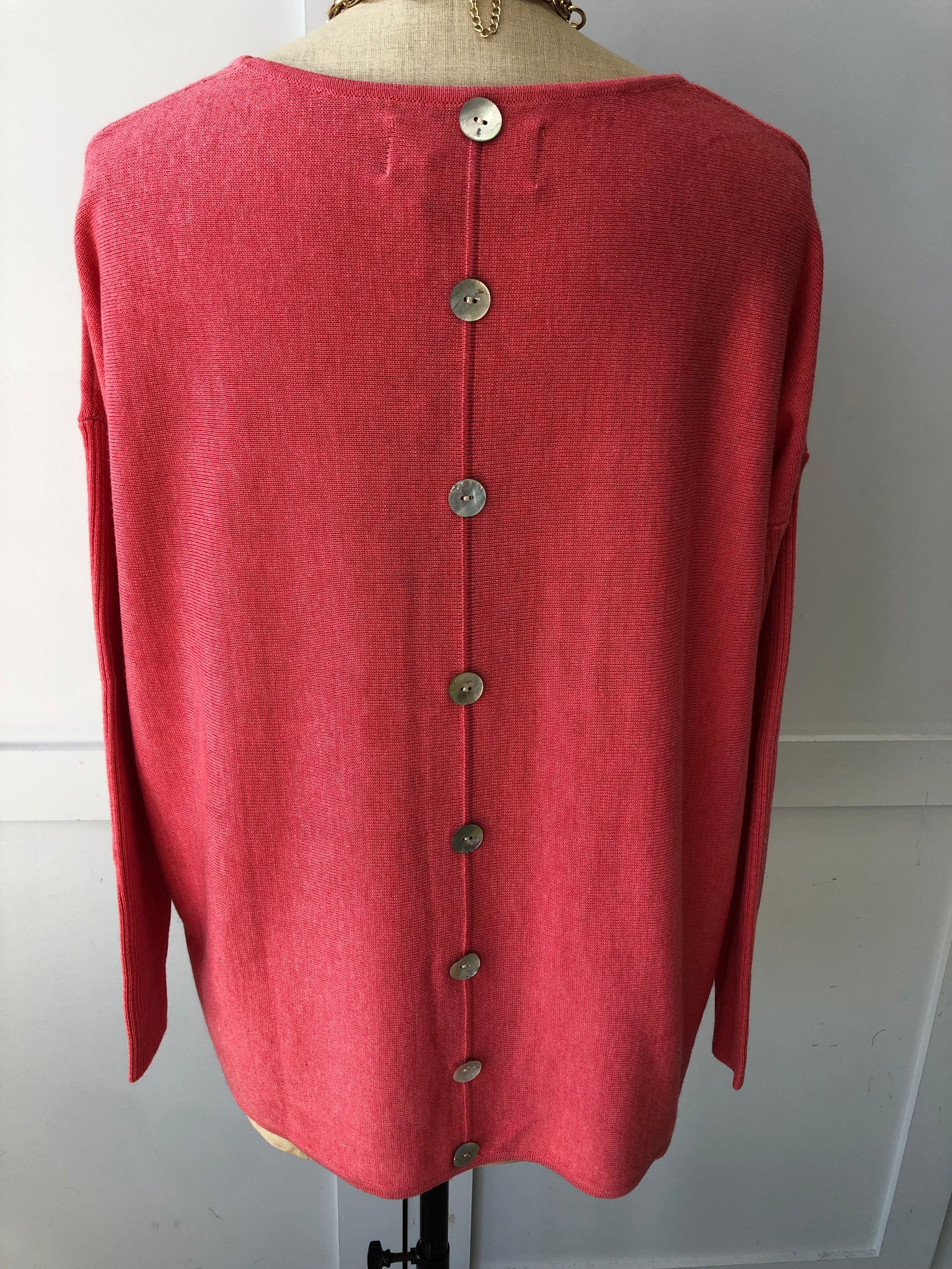 Short Button Back Jumper Joss and Florence