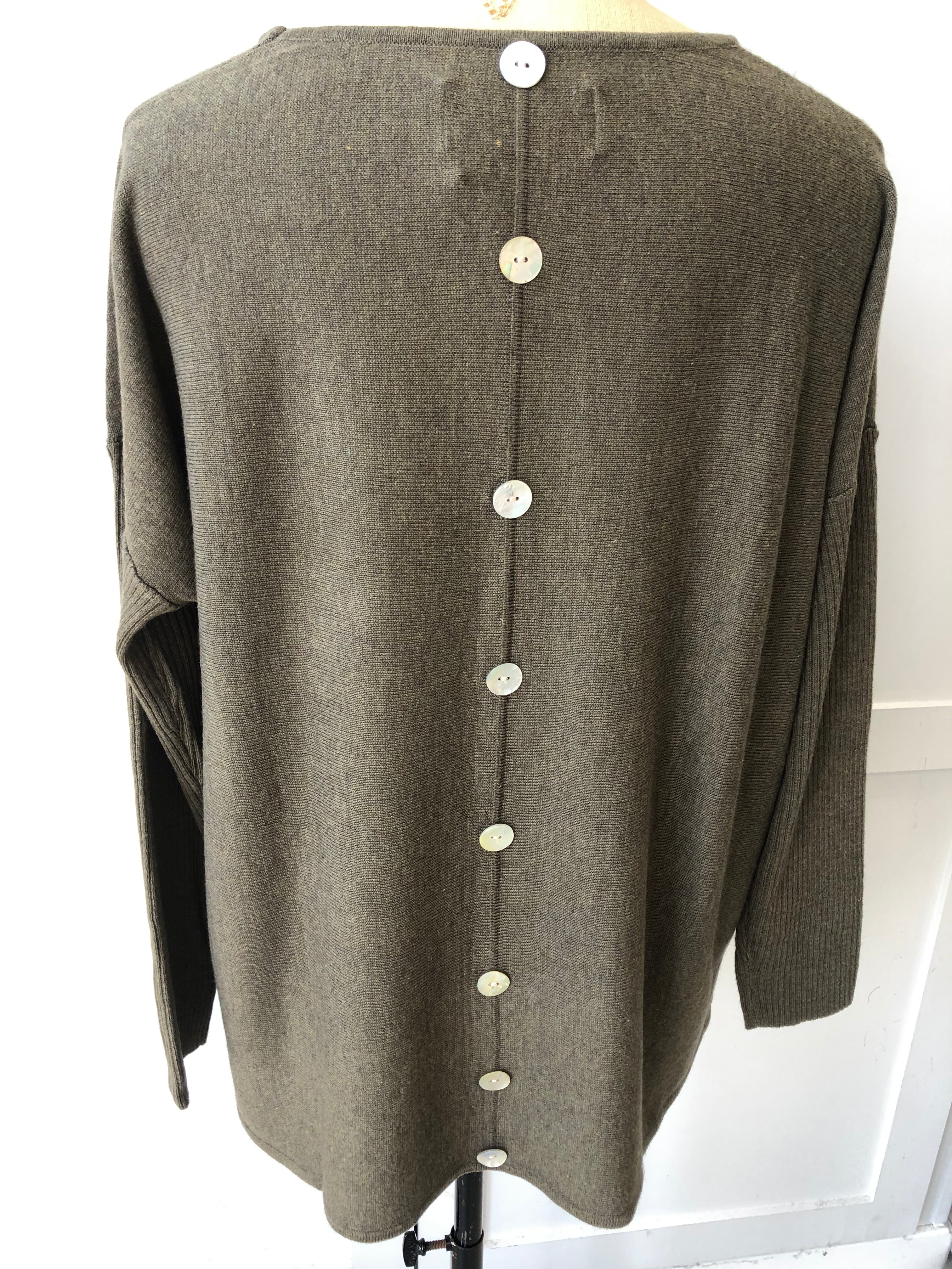 Ladies button back jumpers hotsell