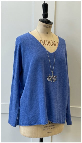 The Polly - V Neck Cashmere Mix Jumper